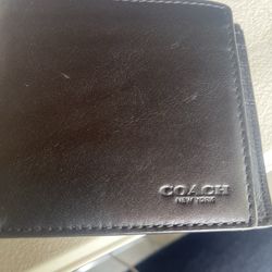 Coach 3-In-1 Black Leather Wallet Style 97739 – Bifold w/ ID Insert