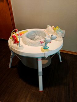Baby standing activity table
