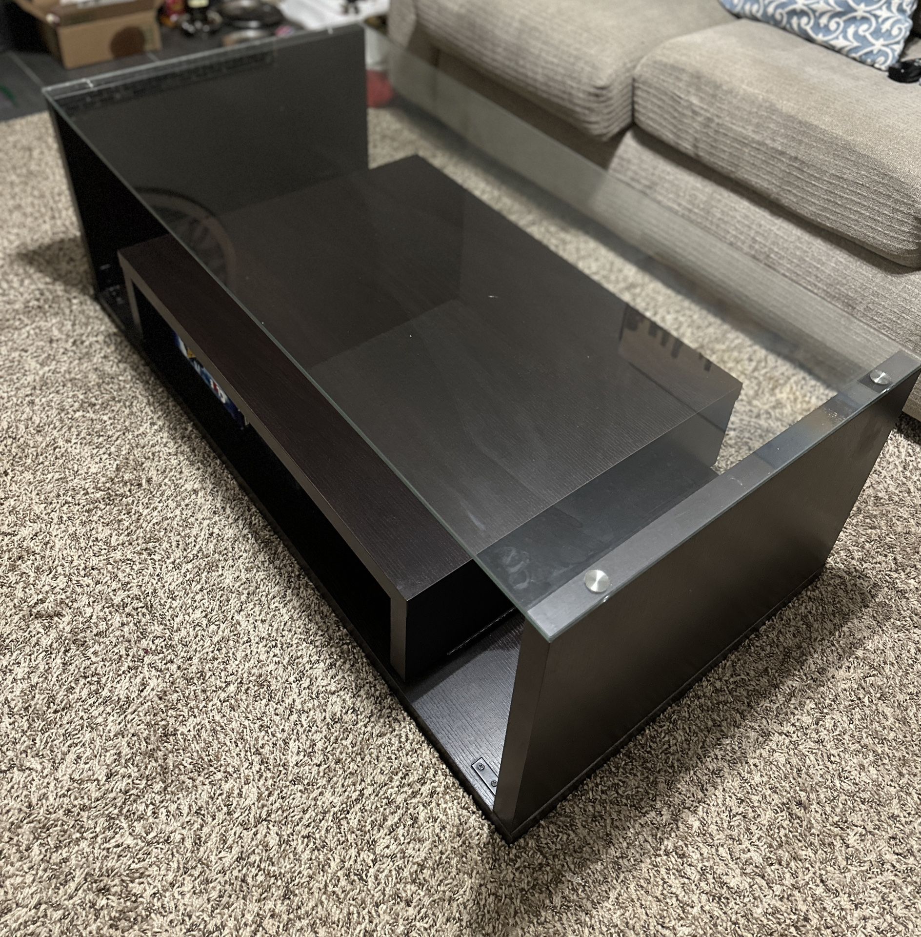 Glass Top Coffee Table