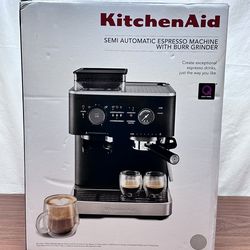 KitchenAid Semi-Automatic Espresso Machine w/ Burr Grinder 2.5L KES6551SX