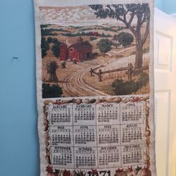 1971 Hanging Calendar