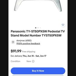 Panasonic TY-ST50PX5W Pedestal TV Stand