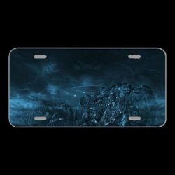 License Plate Novelty Car Front Ufo Cosmos Universe Alie