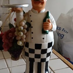 Collectible Italian CHEF W/Platter