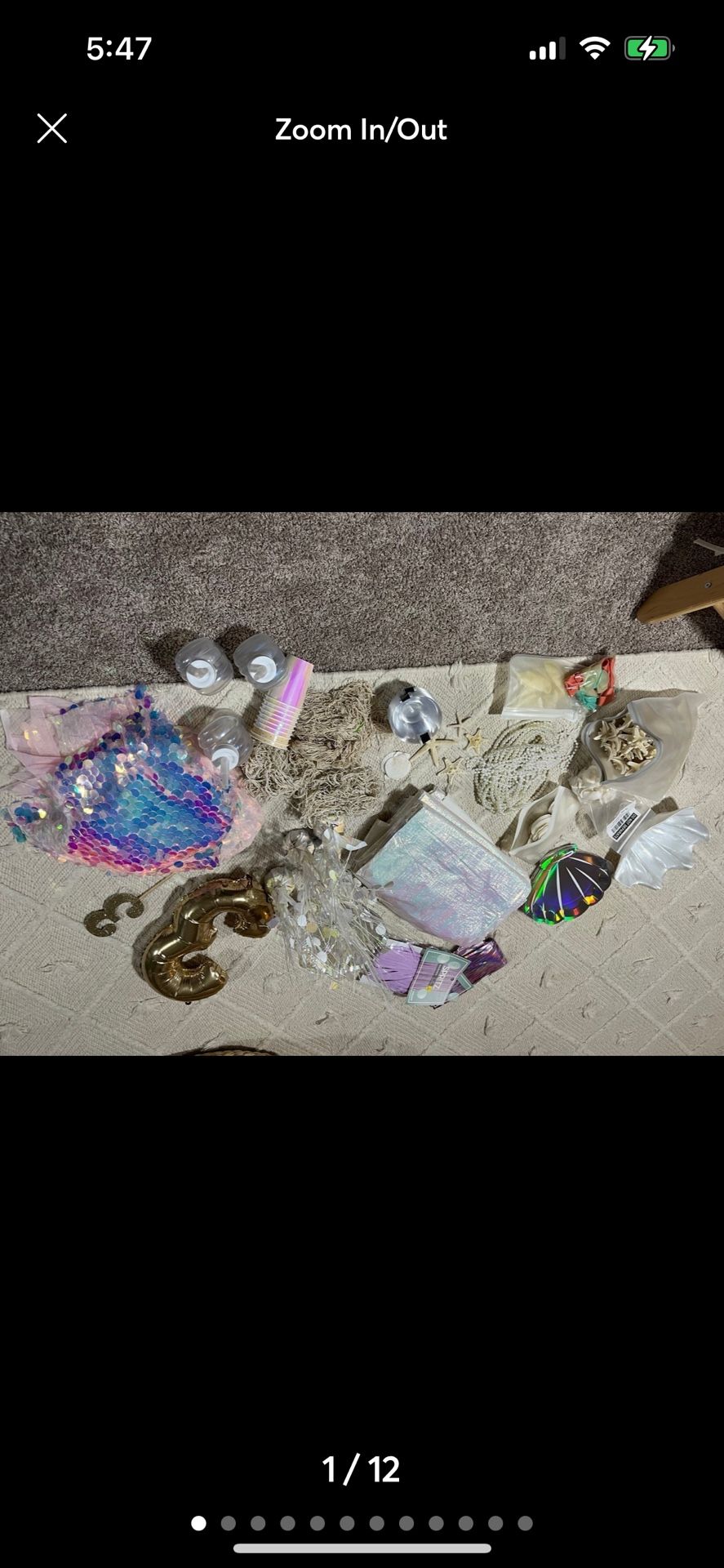 Lot of Mermaid/under sea party decorations/supplies