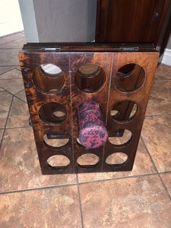 12 bottles foldable wine rack