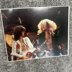 LED ZEPPELIN Art Print Photo 10X8"  Live! Poster JIMMY PAGE ROBERT PLANT