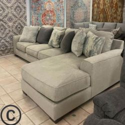 Pevter Sectional Sofa Couch With İnterest Free Payment Options Ardsley