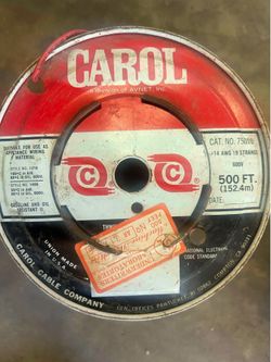 Vintage Carol Wire NOS red