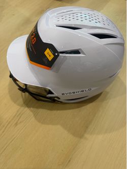 EVOSHIELD WHITE GLOSSY HELMETS MULTIPLE SIZES