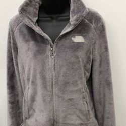 The North Face Women's Grey Lux Osita Full Zipper Fleece Jacket Size Small 
