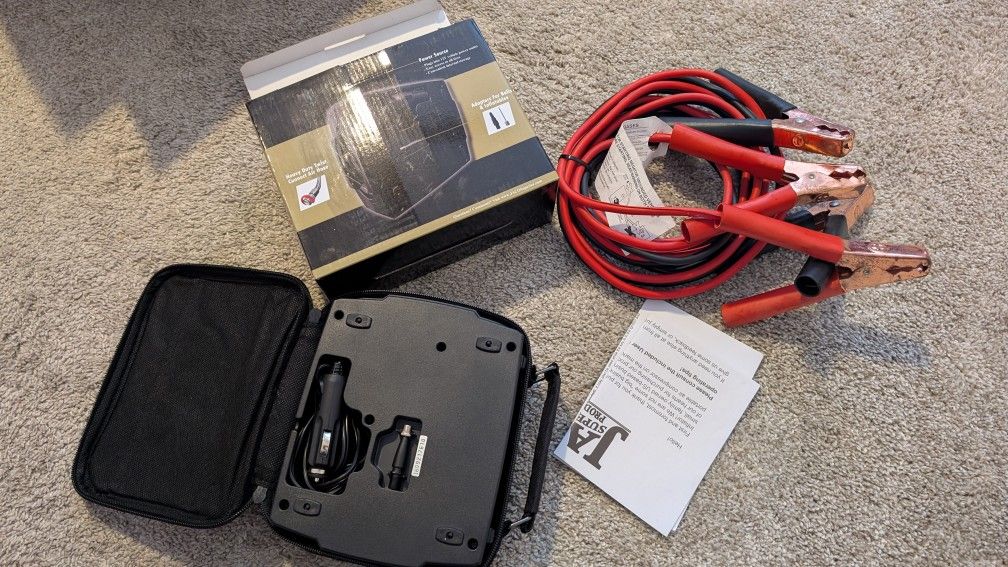 Portable Inflator & Booster Cables
