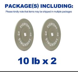 New pair of 10 pounds bumper weight