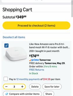 Eero pro 6 (2 pack)