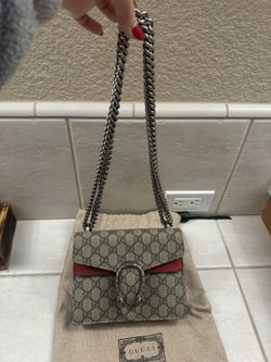 Authentic Gucci Monogram Small Dionysus Shoulder Bag