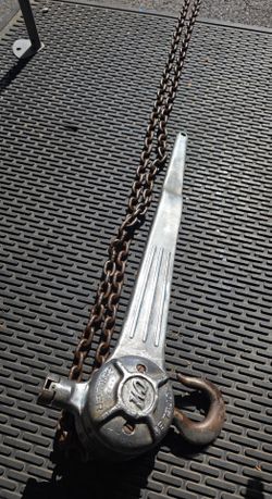 CM 3/4 Ton hoist Puller MODEL B Made in USA...20ft chain and Hooks