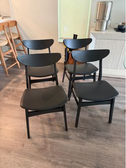 Joss & Main Wooden Dining Chair Set