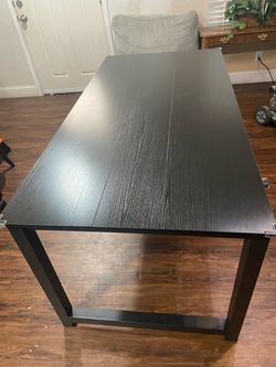 Black table