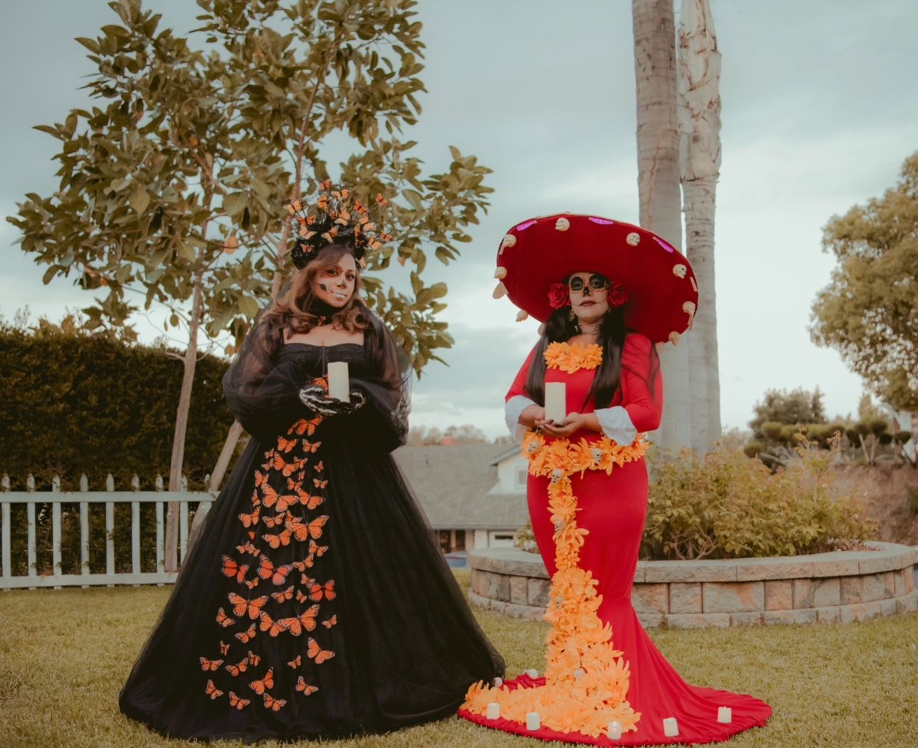 Dia De Los Muertos Monarch Butterfly Costume 