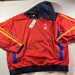 NWT Adidas x Eric Emanuel McDonald's Hoodie Red Men's Size X Large H16556