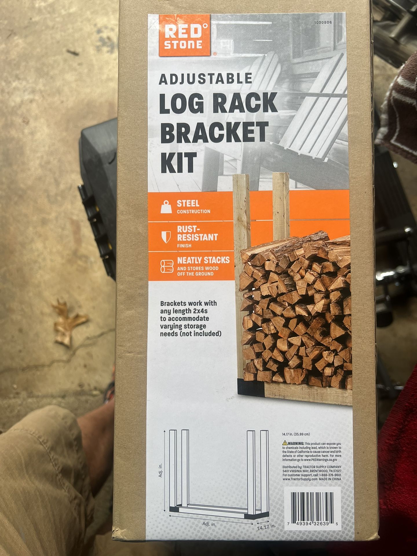 Log Rack Bracket Kit