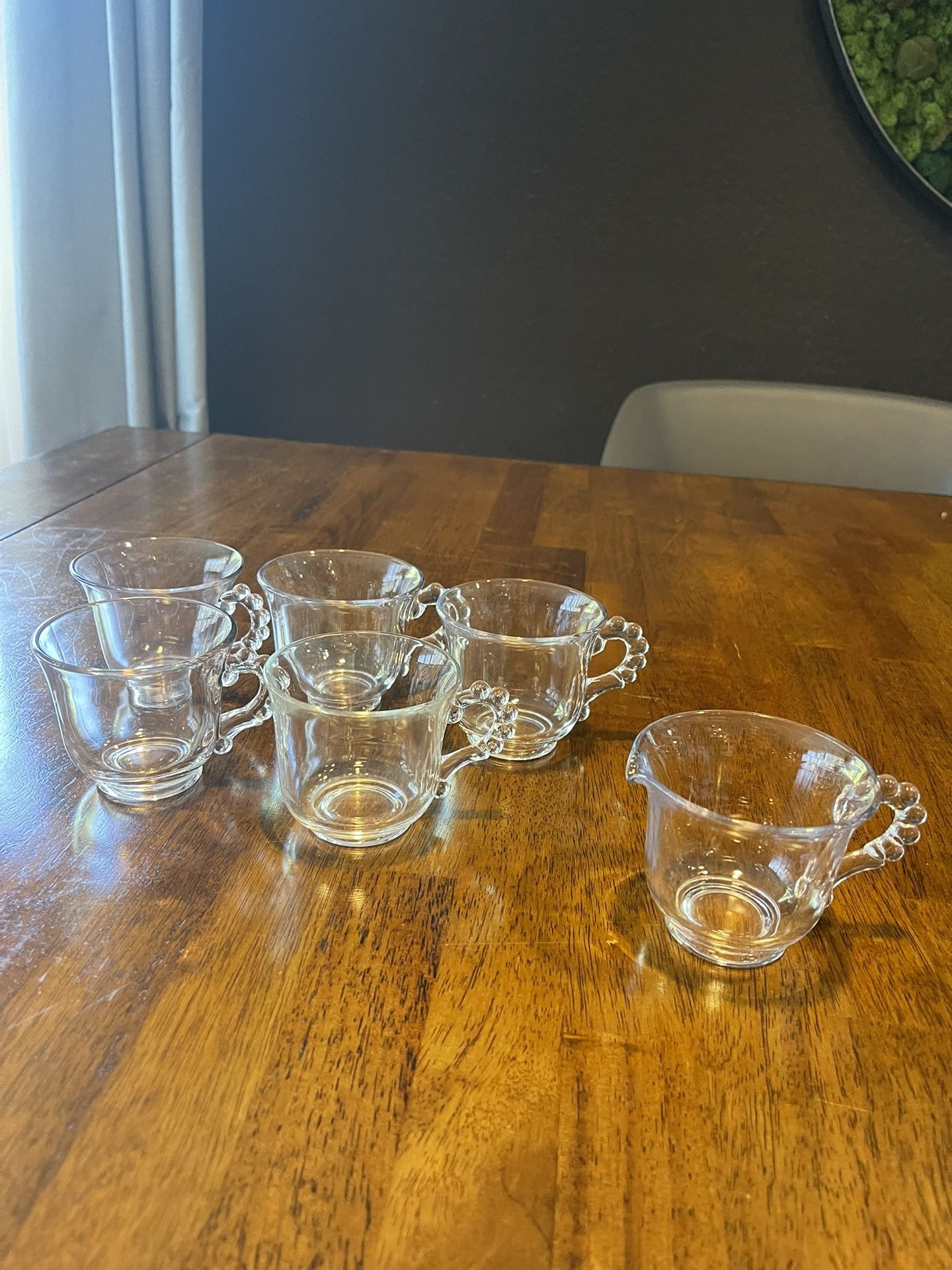 Anchor Hocking Berwick Boopie Tea /coffee Cup And Pitcher 