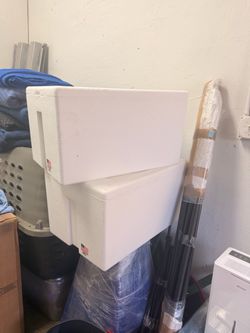 2 Large Styrofoam Coolers