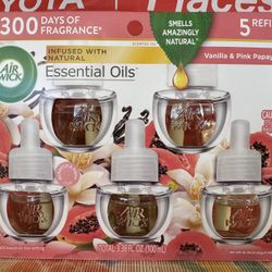 Air Wick Essential Oil Refills - Vanilla & Pink Papaya Scent