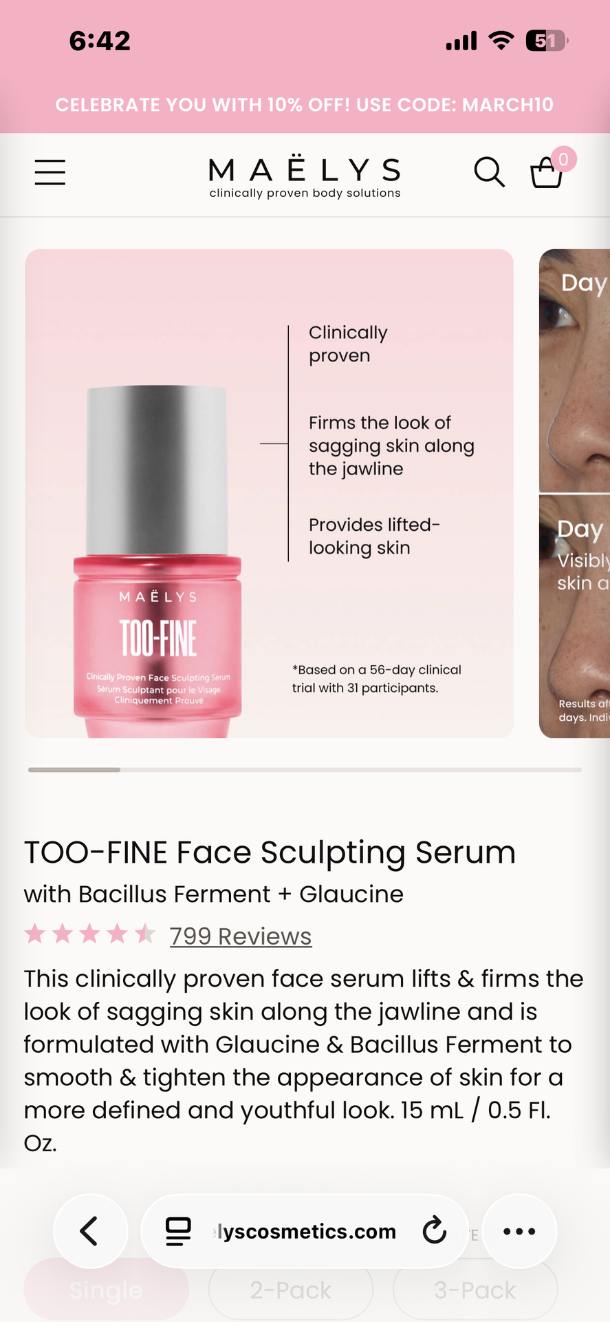 Maelys face sculpting cream