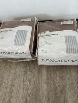 New outdoor curtains $30 each package