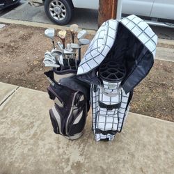 Golf Bag And Clubs 