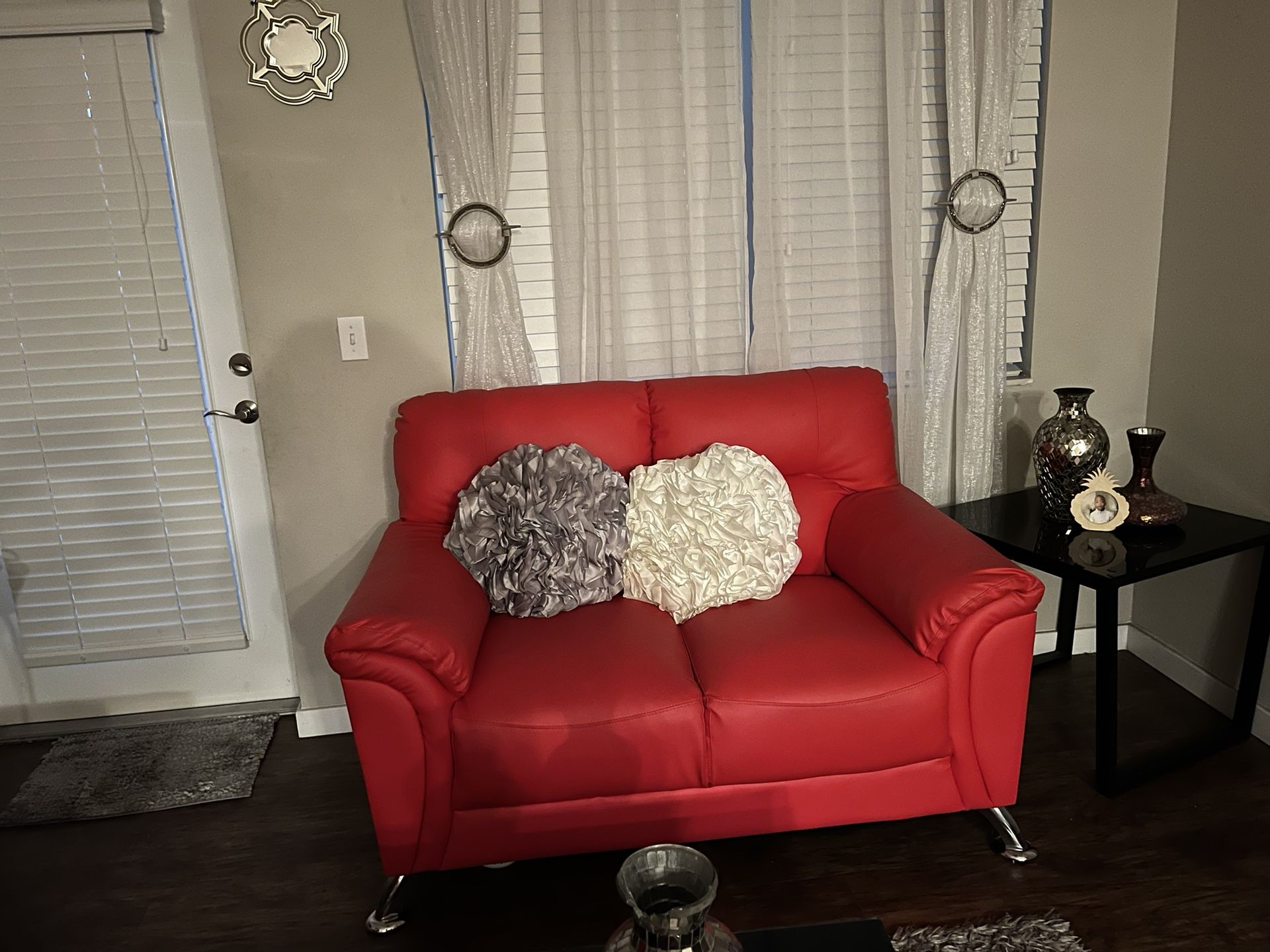 Red Couch Sofa 