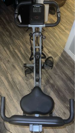 Exercise Bike, 5 in 1 Foldable Stationary Bike. 16 level adjustable Magnetic yyyResistance.