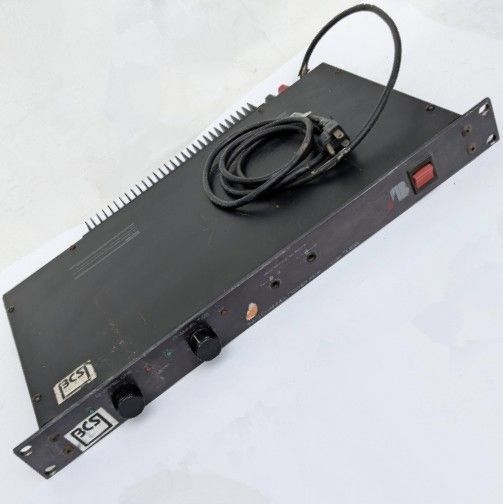 AB Systems 2 Channel Power Amplifier Model: 105A - For Repair or Parts "One Channel Works" Other is Muted • Musical Instrument, Amplifiers,Electronic