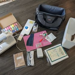 Brother 7000i Sewing Machine With Bag, Thread, Chalk, Rotary Cutter, Cutting Mat, Interfacing 