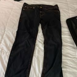 RICKY SUPER T STRAIGHT JEAN Orange Stitch 38