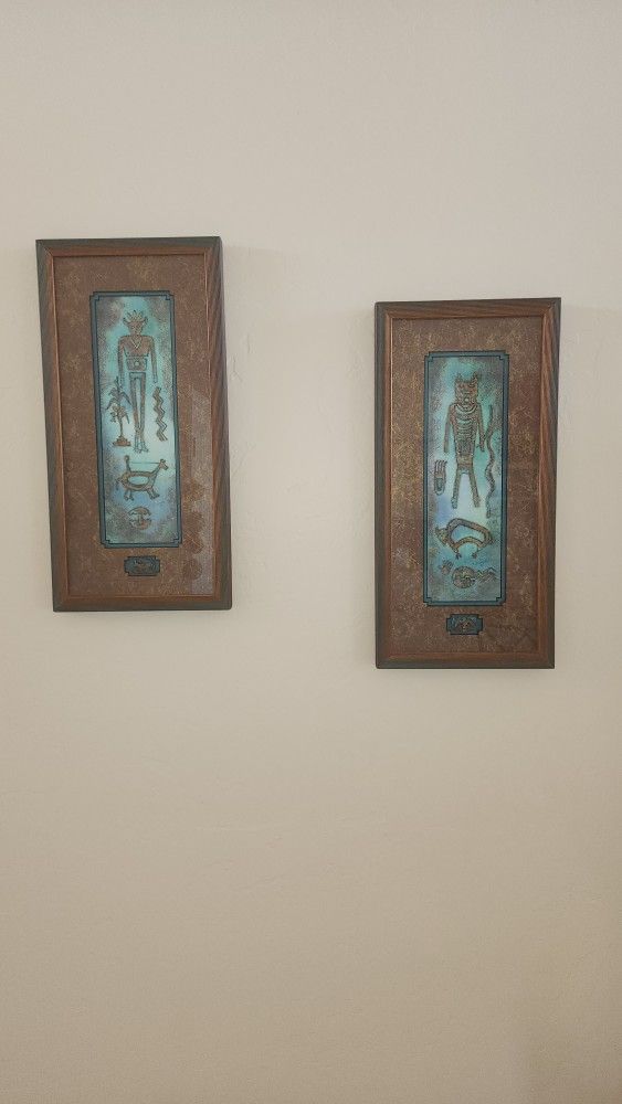 CLEO TEISSEDRE DESIGN WALL HANGINGS WITH FRAMES