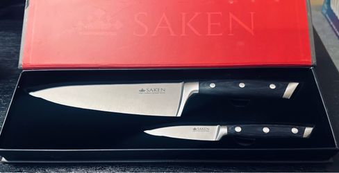 Saken 2-Piece Starter Set 8” Chef Knife & 3.5” Paring Knife Carbon German Steel
