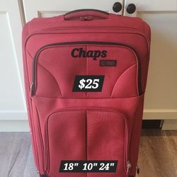 Chaps Red Suitcase 