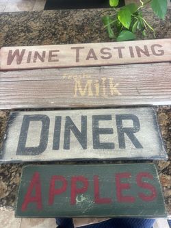 Wood signs