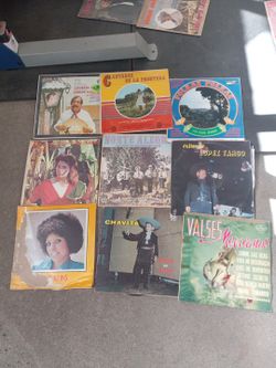 Lot of 9 Vintage Mexican Vinyl Records