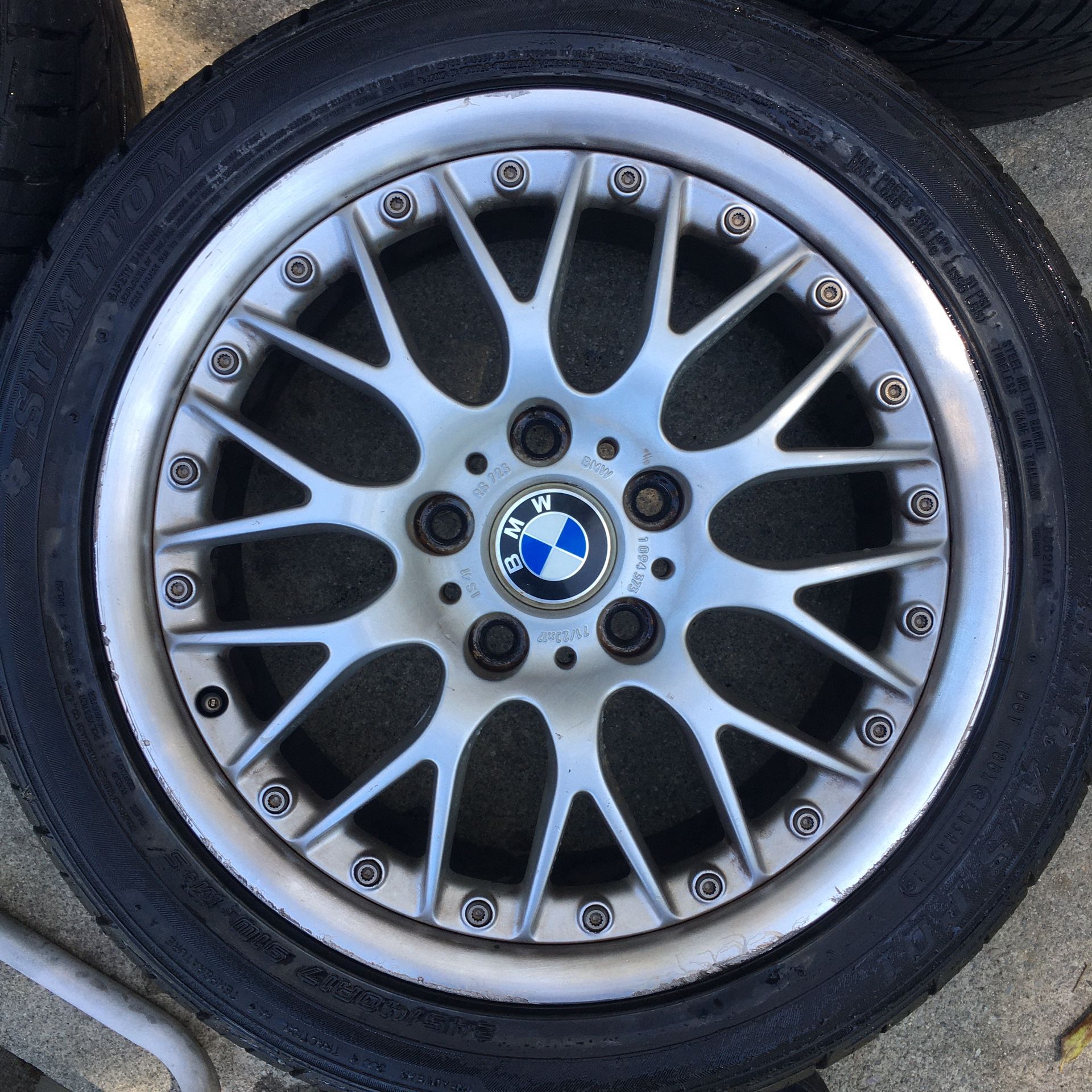 17” BMW Z3 E36 BBS Style 42 Wheels Rims Rines Tires for Sale in ...
