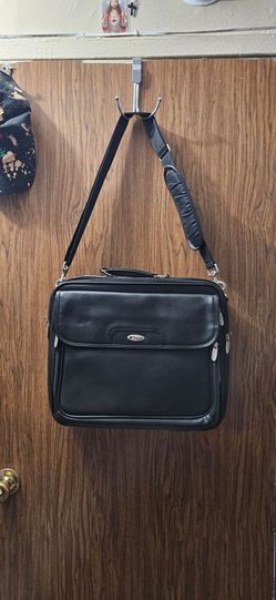 Targus Black Leather Laptop Bag