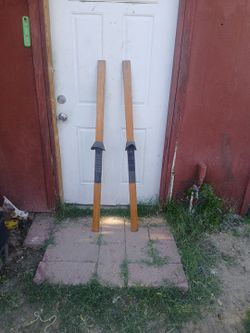 53" Vintage water skis from 1950s.