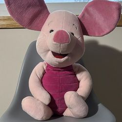 Disney Winnie The Pooh Piglet Jumbo 25" Plush Vintage Mattel