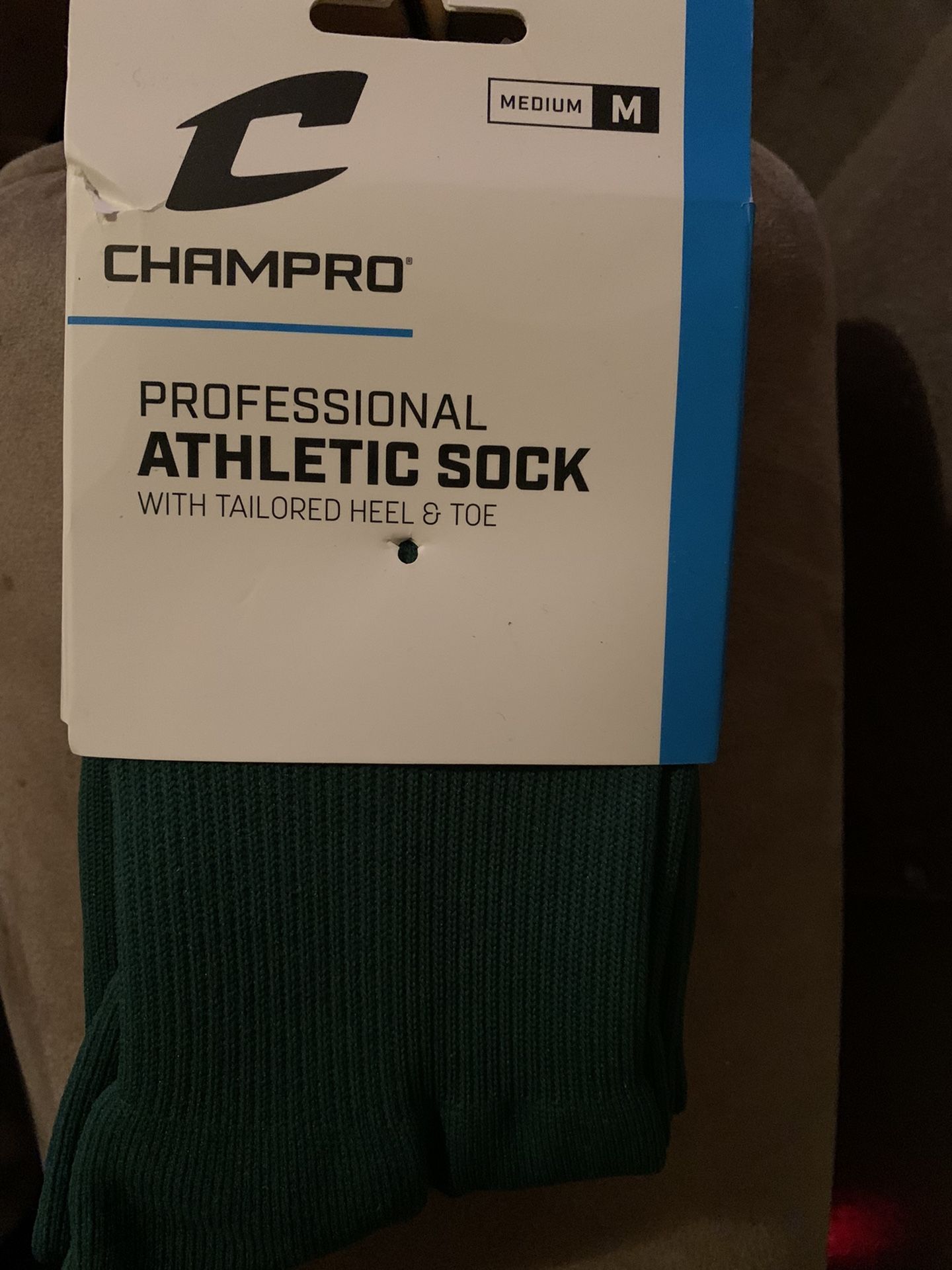 Champro Adult Professional Athletic Sock, Forest Green, Size Medium Otm9