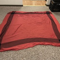 Coach Red and Black Scarf