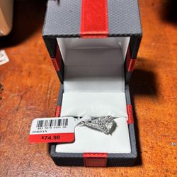 Sterling Silver White Sapphire Size 7 1/2 Ring Size Made By Jordan