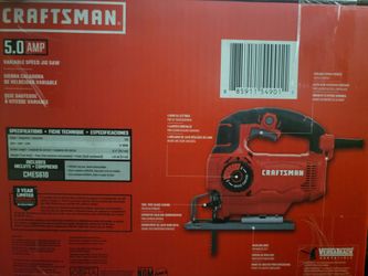 Craftsman CMES610 is a corded electric jigsaw (New Sealed)