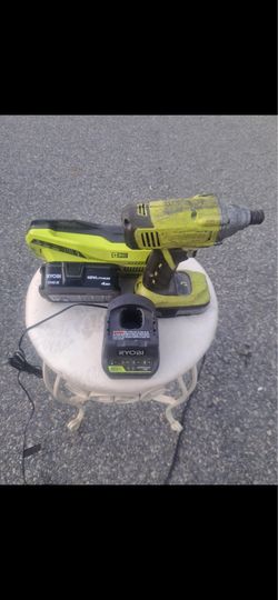 RYOBI ONE +INPACK DRIVER ,2 18v 4ah BATTERY, 2 CHARGERS